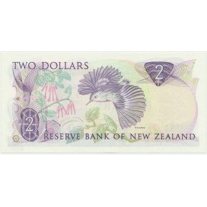 New Zealand, 2 Dollars (1989-92) - signature Brash