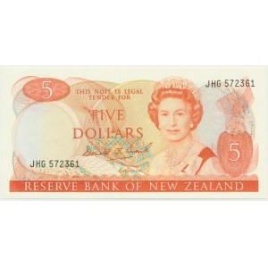 Neuseeland, $5 (1989-92) - Unterschrift Brash