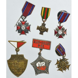 Set of badges and miniatures (6 pcs.)