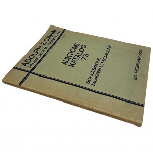 Adolph E. Cahn, Katalog aukcyjny zawierający kolekcję monet śląskich 1932