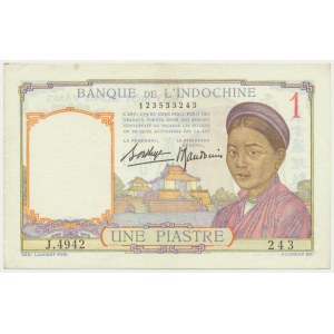 French Indochina, 1 Piastre (1946)