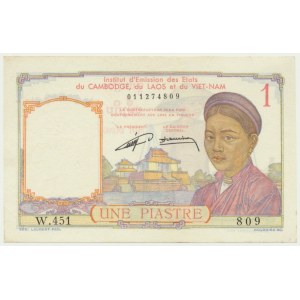 French Indochina, 1 Piastre (1946)