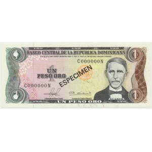 Dominican Republic, 1 Peso (1981) - SPECIMEN -