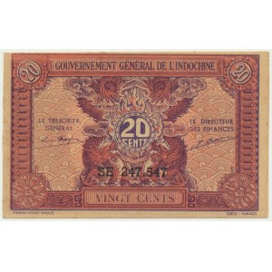 French Indochine, 20 Cents (1942)