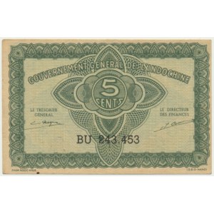 French Indochine, 5 Cents (1942)