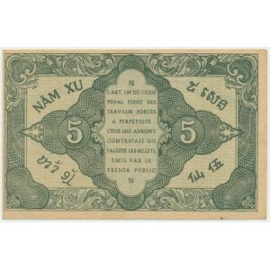 French Indochine, 5 Cents (1942)