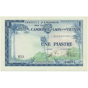 French Indochina, 1 Piastre (1954)