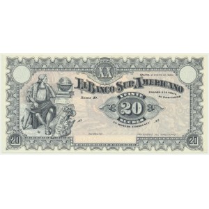 Ecuador, 20 Sucres 1920