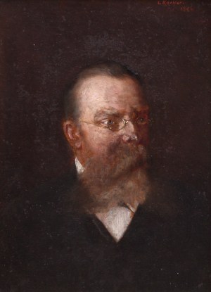 Ludomir Koehler (XIX/XX w.), Portret mężczyzny, 1886