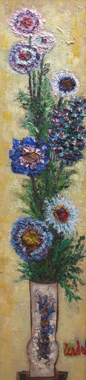 Gabriel Zendel (1906-1992 Paryż), Kwiaty w wazonie