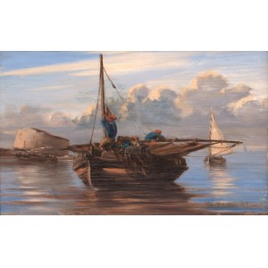 A. D. Fioupou (XIX w.), Rybacy u wybrzeża, 1849