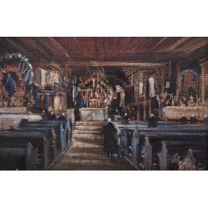 Otto Hamel (1866 Erfurt-1950), Innenraum einer pommerschen Kirche