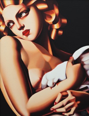 Tamara Łempicka (1898 Warszawa - 1980 Cuernavaca), Kobieta z gołębiem