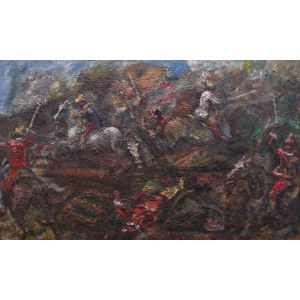Zdzislaw Kalędkiewicz (1913 Częstochowa - 2005 Gdansk), Battle Scene, 1984