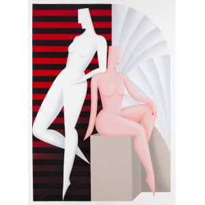 Małgorzata Rusiecka (geb. 1988), Art-Déco-Jungfrauen, aus der Serie 'Grazien' , 2022