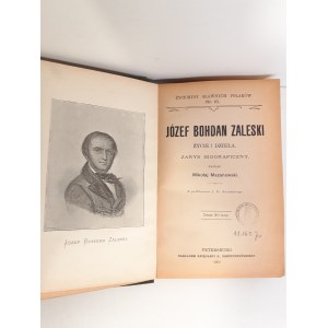 MAZANOWSKI Mikołaj - JÓZEF BOHDAN ZALESKI ŻYCIE I DZIEŁA. Zarys biograficzny