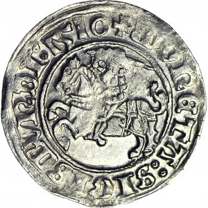 Zygmunt I Stary, Półgrosz 1510, Wilno, krzyżyk po dacie, piękny