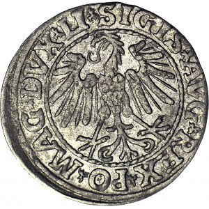 Zygmunt II August, Półgrosz 1547, Wilno, LI/LITVA, piękny