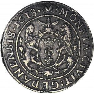 Zygmunt III Waza, Ort 1618, Gdańsk, ładny