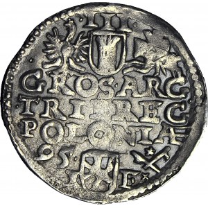 Zygmunt III Waza, Trojak 1595, Wschowa, SIGI3, z kratką