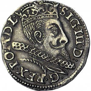 Zygmunt III Waza, Trojak 1597, Bydgoszcz, napis w dwóch wierszach