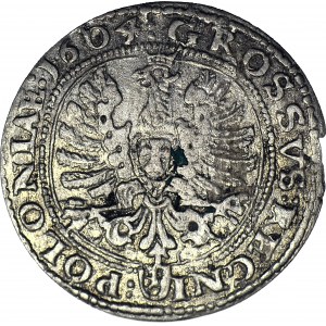 Zygmunt III Waza, Grosz 1604, Kraków, herb Lewart