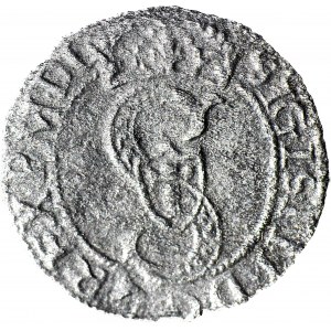 RRR-, Zygmunt III, szeląg Olkusz 1593, T.25?mk, R7