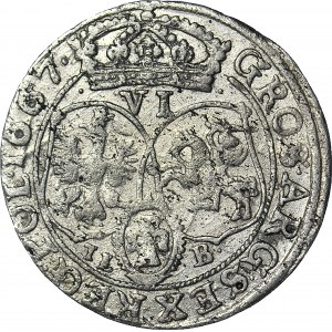Jan II Kazimierz, Szóstak 1667, Bydgoszcz, SVE