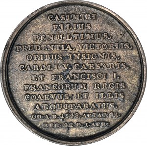 Royal Suite medal by J.J. Reichel, Sigismund I the Old, bronze casting from the Bialogon steelworks