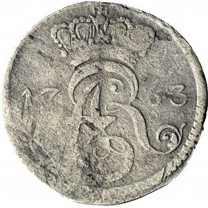 R-, August III, Trojak 1763 Toruń, R2