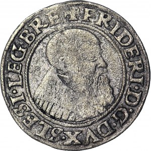 R_, Śląsk, Fryderyk II, GROSZ 1542, BRZEG, wczesny orzeł