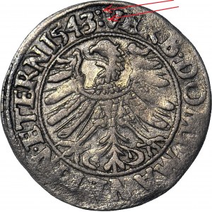 RR-, Śląsk, Fryderyk II, Grosz 1543, BRZEG, RZADKI