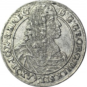 R-, Śląsk, Jerzy III Brzeski, 15 krajcarów 1663, BRZEG, PIĘKNY!