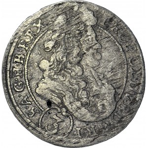 Śląsk, Leopold I, 3 krajcary 1696 CB, Brzeg