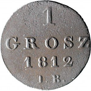 Księstwo Warszawskie, 1 Grosz 1812 IB