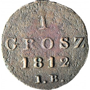 Księstwo Warszawskie, 1 Grosz 1812 IB
