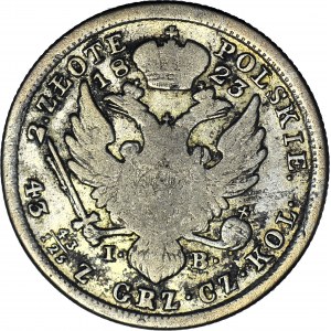 R-, Königreich Polen, Alexander I., 2 Zloty 1823 IB