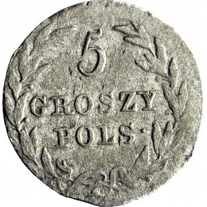 Königreich Polen, 5 groszy 1816, schöne Details