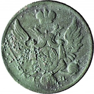 Königreich Polen, 3 Pfennige 1826 IB aus dem KRAINE MONAT