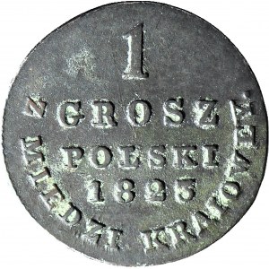 Królestwo Polskie, 1 grosz polski 1823 Z MIEDZI KRAIOWEY