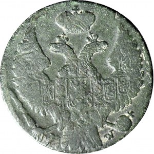 RR-, Królestwo Polskie, 1 grosz 1840 przebite z 1830, bardzo rzadki