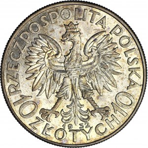 10 złotych 1932, Głowa, Londyn, mennicza