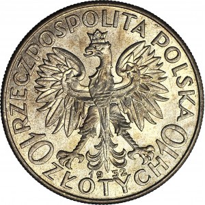 10 złotych 1932, Głowa, Londyn, mennicza