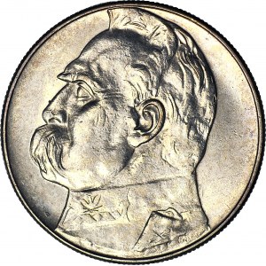 10 złotych 1935, Piłsudski, menniczy