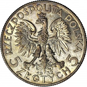 5 złotych 1932, Głowa, Londyn, mennicza