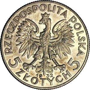 5 złotych 1932, Głowa, Londyn, mennicza