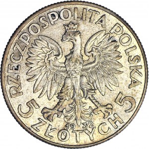 5 złotych 1932, Głowa, Londyn, piękna