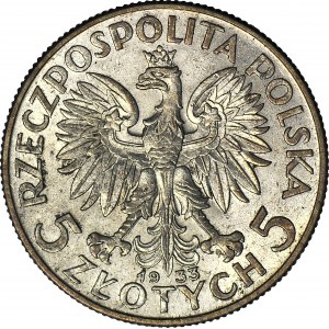 5 złotych 1933, Głowa, mennicza