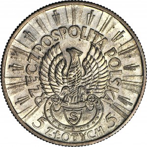 5 złotych 1934, Piłsudski, orzeł strzelecki, menniczy