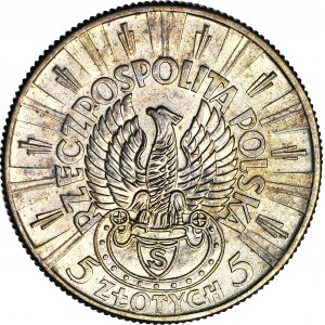 5 złotych 1934, Piłsudski, orzeł strzelecki, menniczy